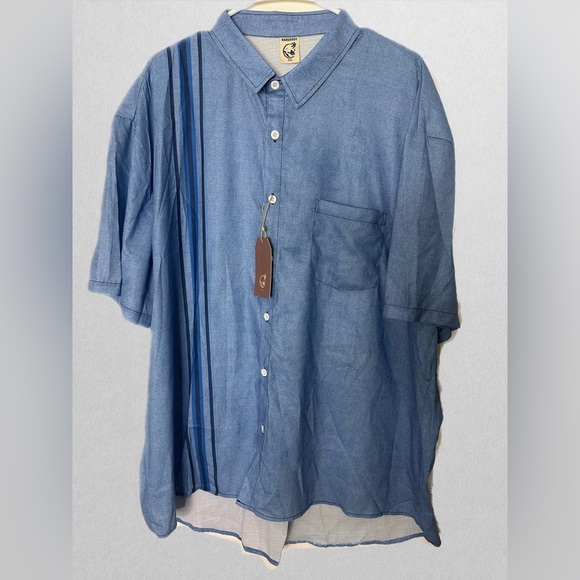 Hardaddy Other - HARDADDY Short Sleeve Men’s Bowling Shirt Size 2XL Blue NWT